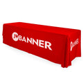 Personalized Logo Text Tradeshow Table Cloth 6ft Events Birthday Wedding Anniversary Trade Show Tablecloths