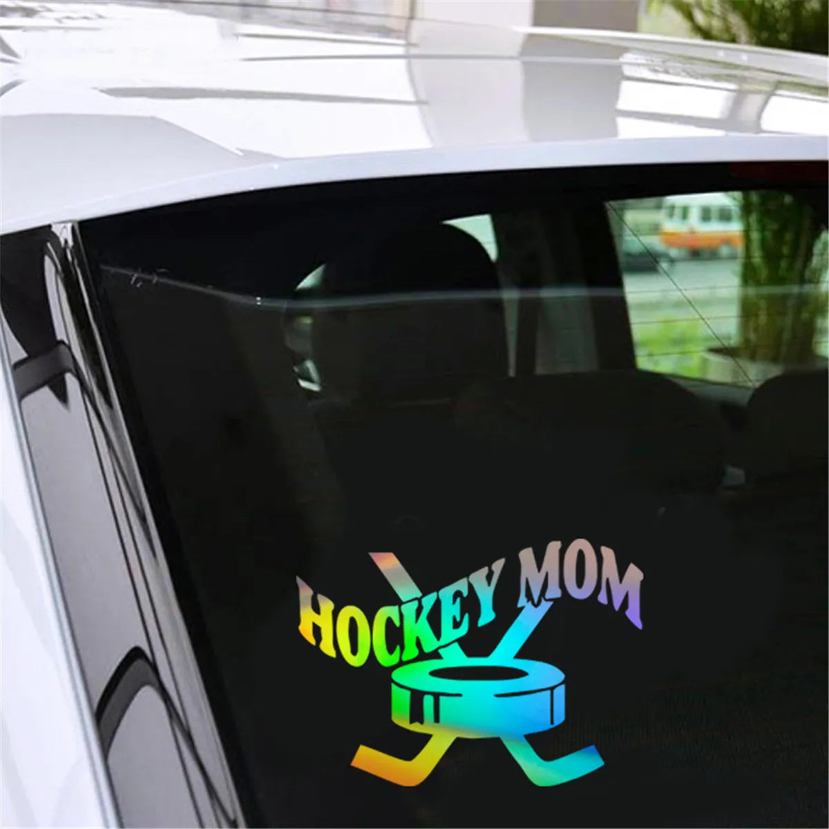 Mom Hockey Sports Decal Car Door Laptop Removable Vinyl Sticker Wall Decor Vinyl Sticker Gift Die Cut Decals Latop Window Glass