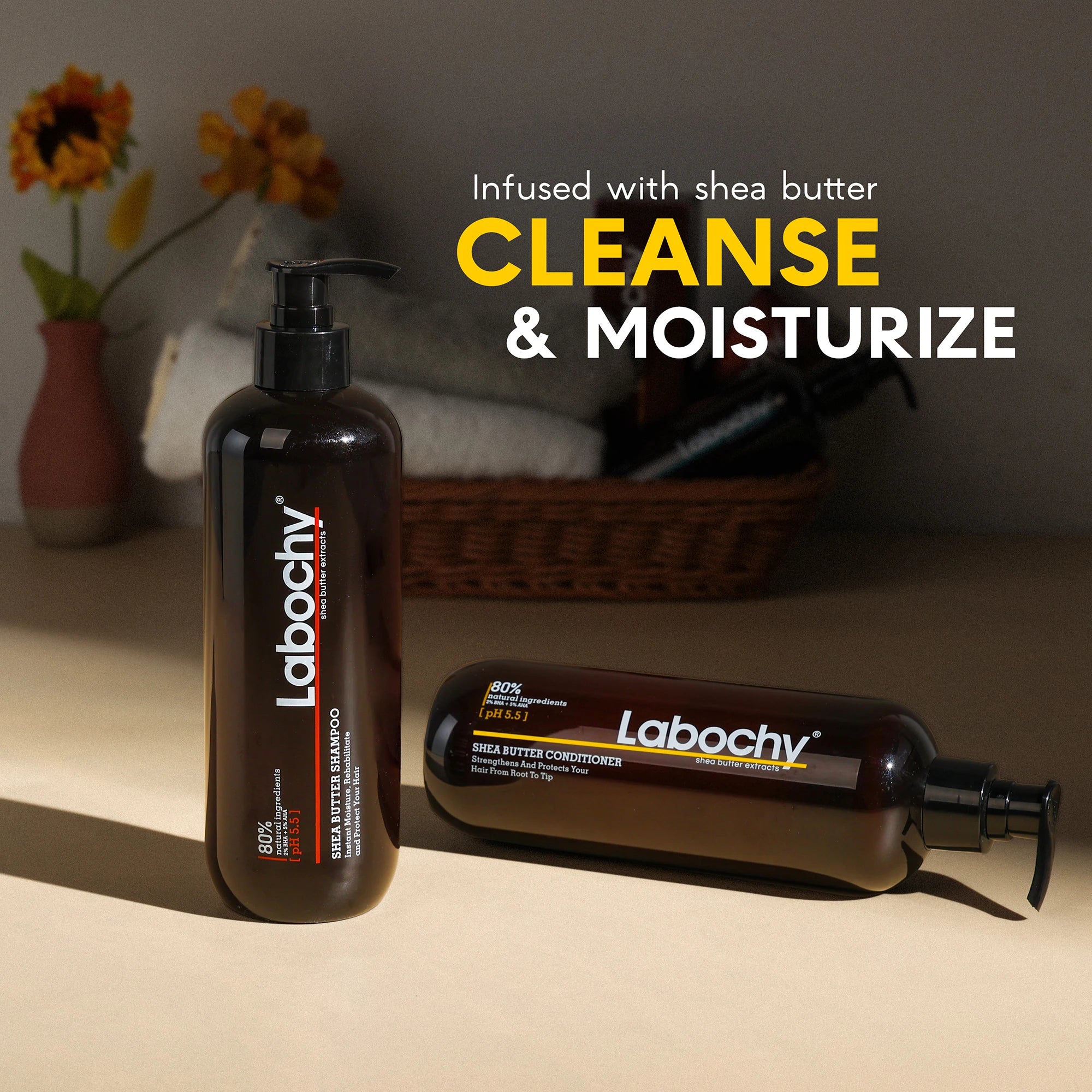 Labochy Biotin Anti-Dandruff Nourishing Refreshing Sulfate-Free Moisturizing Shea Butter Hair Growth Shampoo