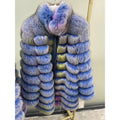 Custom Wholesale Colorful Real Fox Fur Long Jacket Women Luxury Genuine Fluffy Fur Coats for Ladies Winter