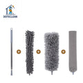 Microfiber Multi-Functional Furniture Cleaning Duster Set with Telescopic Handle and Replaceable Head Household Use
