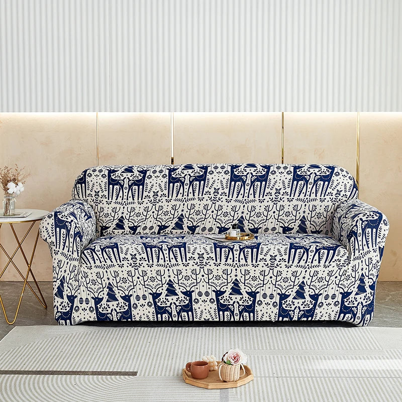 Soft Elastic 1/2/3/4 Seater Velvet Fabric Sofa Slipcover Furniture Protector for Living Room Sectional Furniture