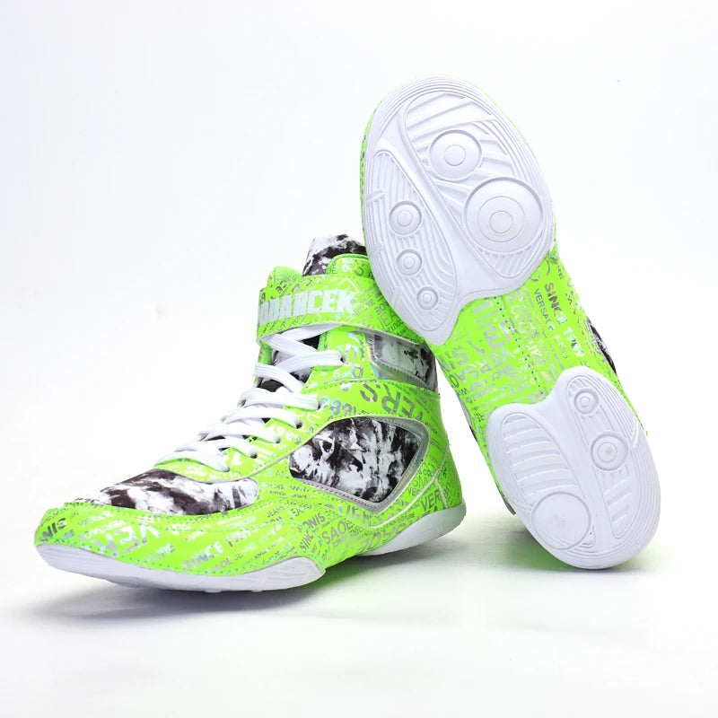 Professional Fitness Bodybuilding Gym Boxing Shoes for Men-Leather Spring/Summer/Autumn/Winter Use