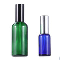 Wholesale 30ml Teal Blue Green Glass Essential Oil Bottle with Pump Cap and Dropper for Perfume Spray Promotion