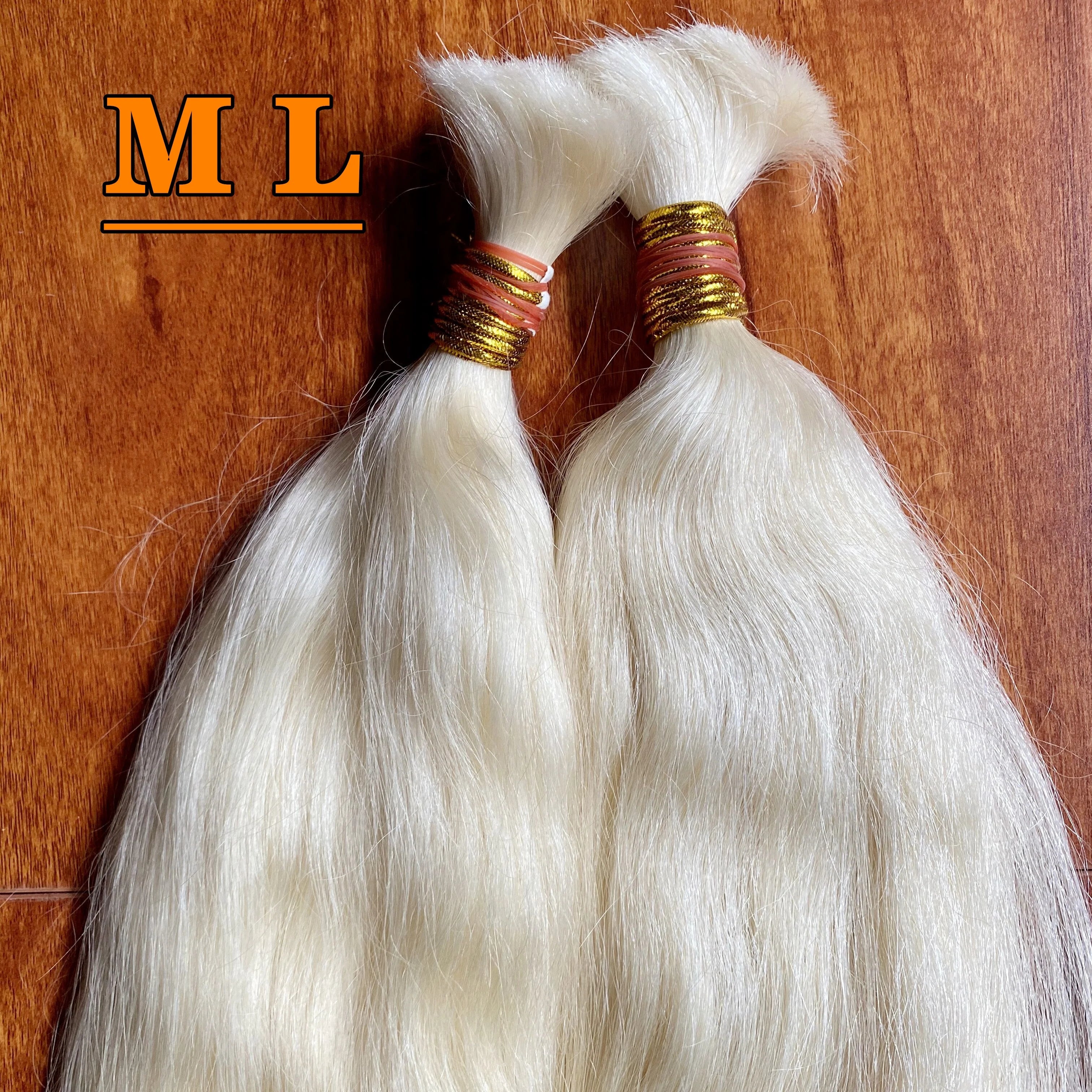 2026 -- White 60# Human Hair Bundles Non Remy Chinese Human Hair White Color 22''