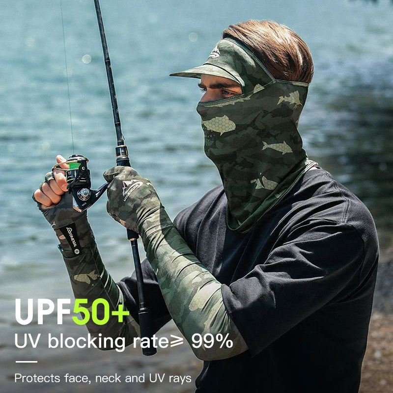 XTJ124 Balaclava Face Mask Motorcycle Windproof Breathable Sports Fishing Face Cover Anti-uv Summer Fishing Sunscreen Mask