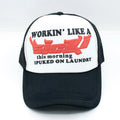 Custom Special Colors Trucker Hat Embroidered Logo3d Powder Puff Printing Trucker Caps