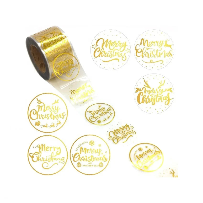 Customized Self-Adhesive Label Stickers High Quality Printed Nut Food Agricultural Products 500pcs Candles Crafts Photo Frames