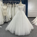 Jancember LSB009 Perfect Square Collar Short Sleeves Guest Wedding Dresses