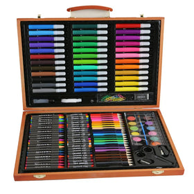 Zeamor Kunst-Set Customized Box Wooden Packing Origin Type Writing Coloring Travel 150PCS Drawing Art Set for Kids Painting