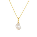 Colares De Perolas Women Jewelry Fashion Unique 925 Sterling Silver Natural Freshwater Baroque Single Pearl Necklace
