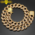 18mm Jewelry New Arrival Full Diamonds Jewelry18K White Gold Plated Crystal Simulation of Diamond Chain