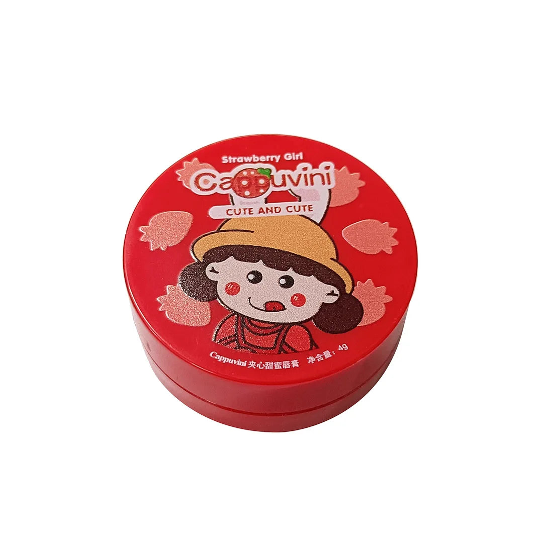 Cappuvini Strawberry Sandwich Lip Gloss Jelly Blam Brightening Lip Care Moisturizing Lip Balm