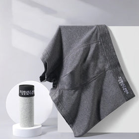 High Elasticity Cotton Boxer Briefs Custom Design logo Men Underwear Cotton Plain Boxers Shorts