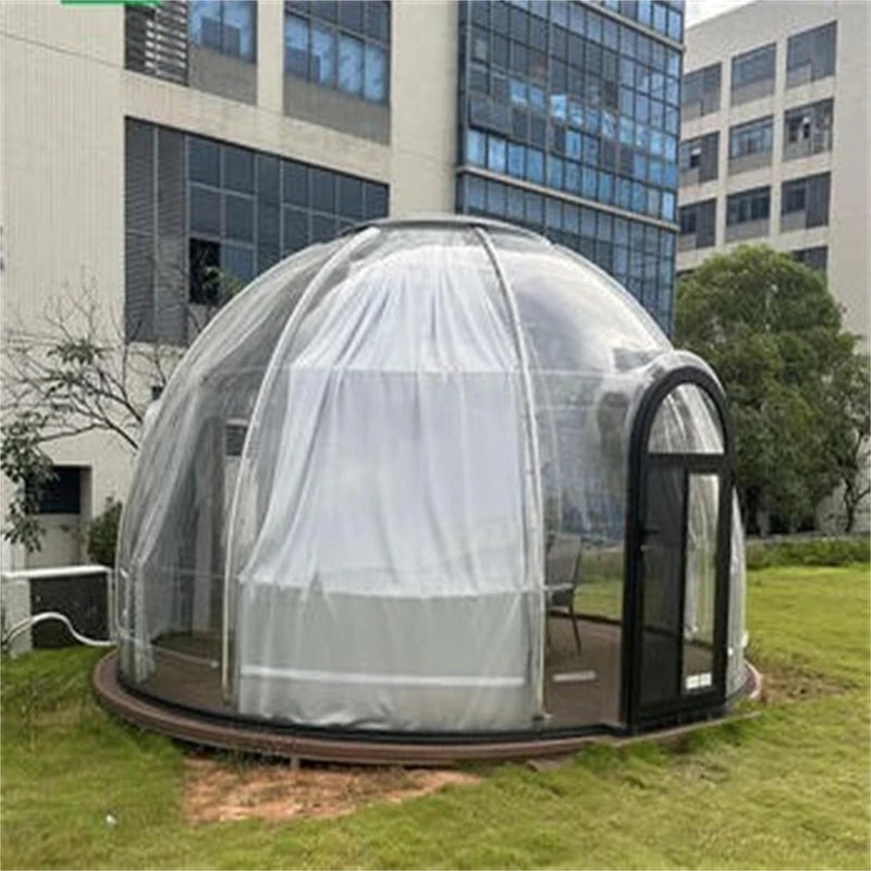 Modern Design Transparent Geodesic Prefabricated Polycarbonate Dome House Full House Glamping Accommodation for Hotels