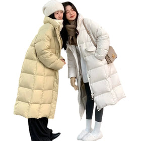 2024 Winter New Korean Version Fashion Slimming Hot Sale Leaveland Down Jacket Winter Jacket Goose Women