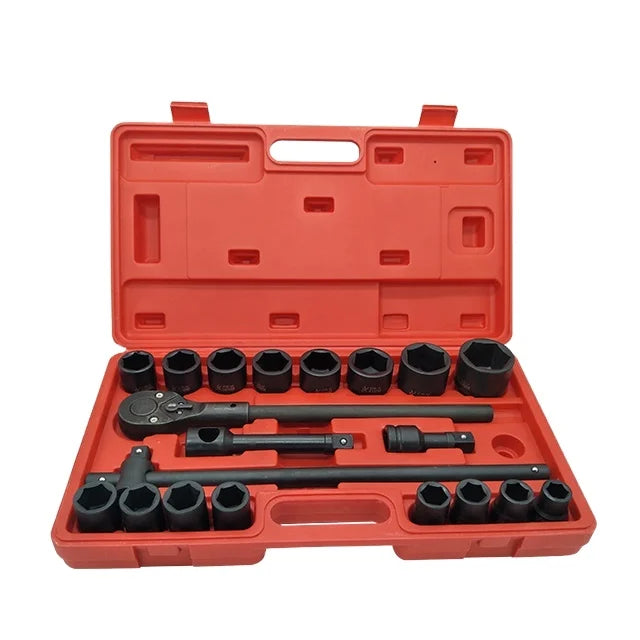 Industrial OEM Hand Tools 21Pcs Heavy Duty Impact Socket Wrench Set with 1 Year Warranty CR-MO Steel