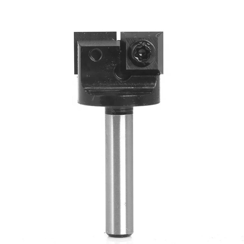 Slab Flattening Surfacing Router Bit Planing Bit for Flycutter Slab Leveler Rabbeting with 2 Carbide Inserts