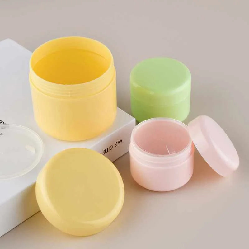 Custom Eco-Friendly 8oz Double Wall Airtight Cream Jar with Plastic Cap PP Base Material for Eye Cream Skin Care Cosmetics
