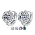 D Color Trendy Luxury Jewelry Diamond Stud Earring 925 Sterling Silver Vvs 1/2ct Iced Out Moissanite Earrings