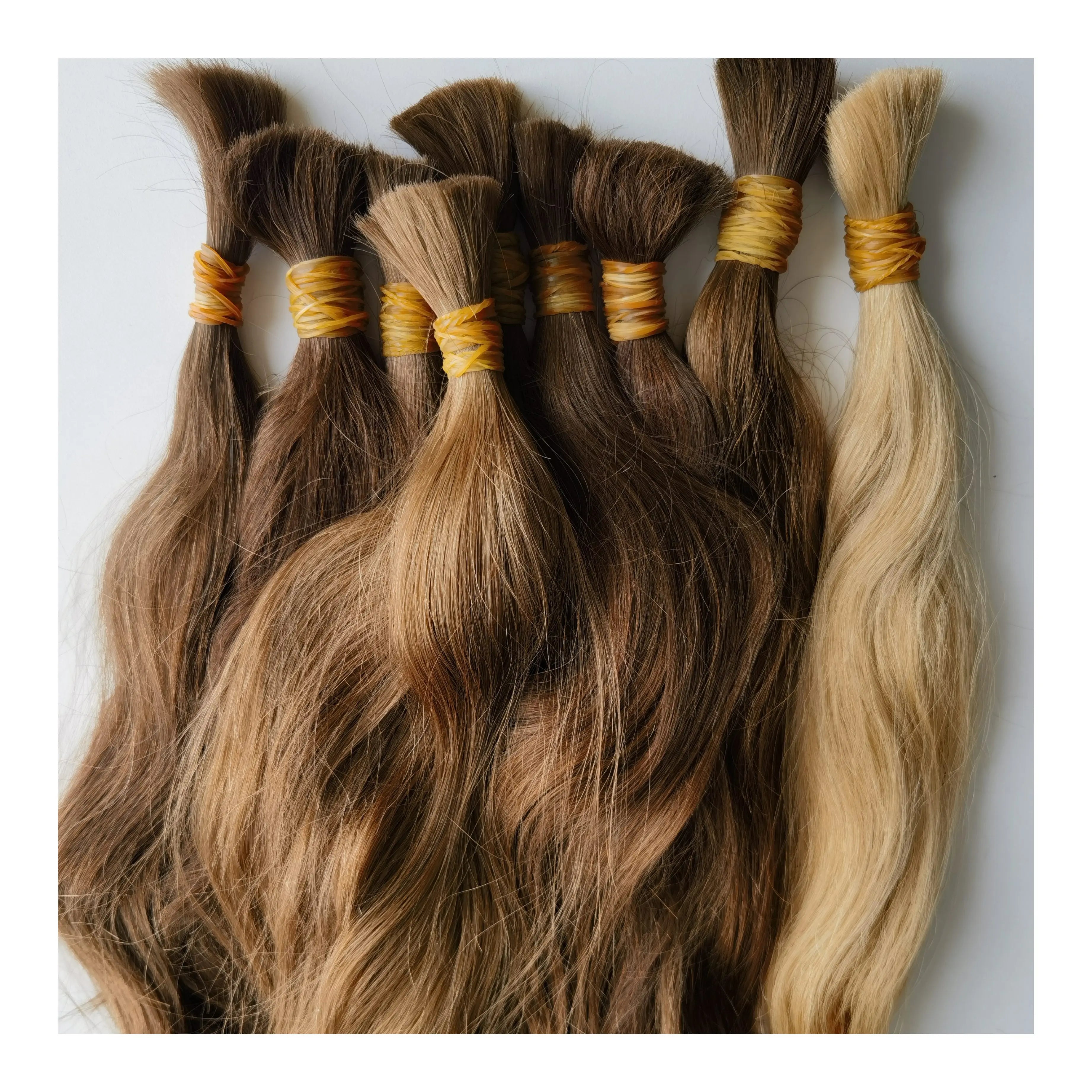 Unprocessed Virgin Hair No Weft Bulk Natural Brown Color Human Hair for Braiding Bulk Hair Extensions