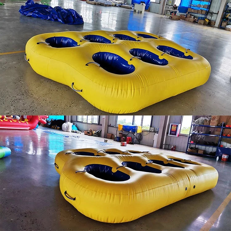 Water Entertainment Inflatable Towable Flying Tube Boat Crazy UFO Bed for Outdoor Sea Ocean Engine Boat