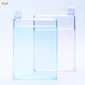 New Design Patent Square Plastic Sports Water Bottles 750ml Plastic Flat Water Bottle
