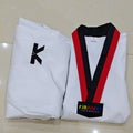 2025 Factory Wholesale Three Stripes Taekwondo Uniform Custom LOGO Martial Arts Training Clothes Karate Style