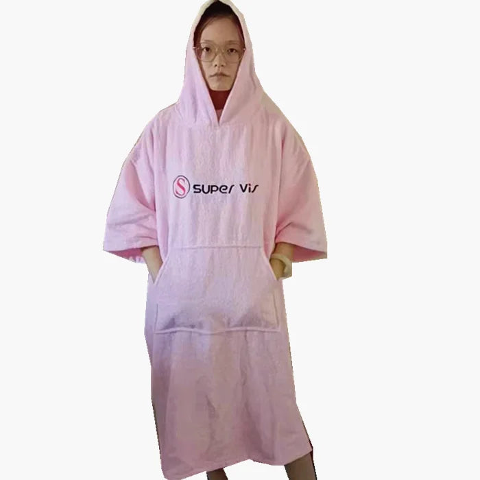Custom   Beach Towels `for  Wholesale  Logo  Design Square Type Surf Poncho