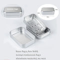Eco Friendly Custom Logo Travel Metal Soap Tin Box Portable Aluminum Draining Water Soap Bar Soap Case