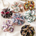 Floral Printed Scrunchie for Woman Hair Ties Women Hair Accessories Elastic  Hair Rope Headwear Ponytail Holders