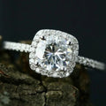 SC Exquisite Fashion Silver Color Engagement Rings Women Anniversary Bridal Wedding Jewelry Shiny Zircon Diamond Ring for Women