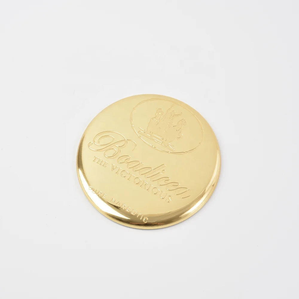 Personality Custom Made Aluminum Decals Self Adhesive 3D Embossed Sticker Metal Perfume Nameplate Logo Labels