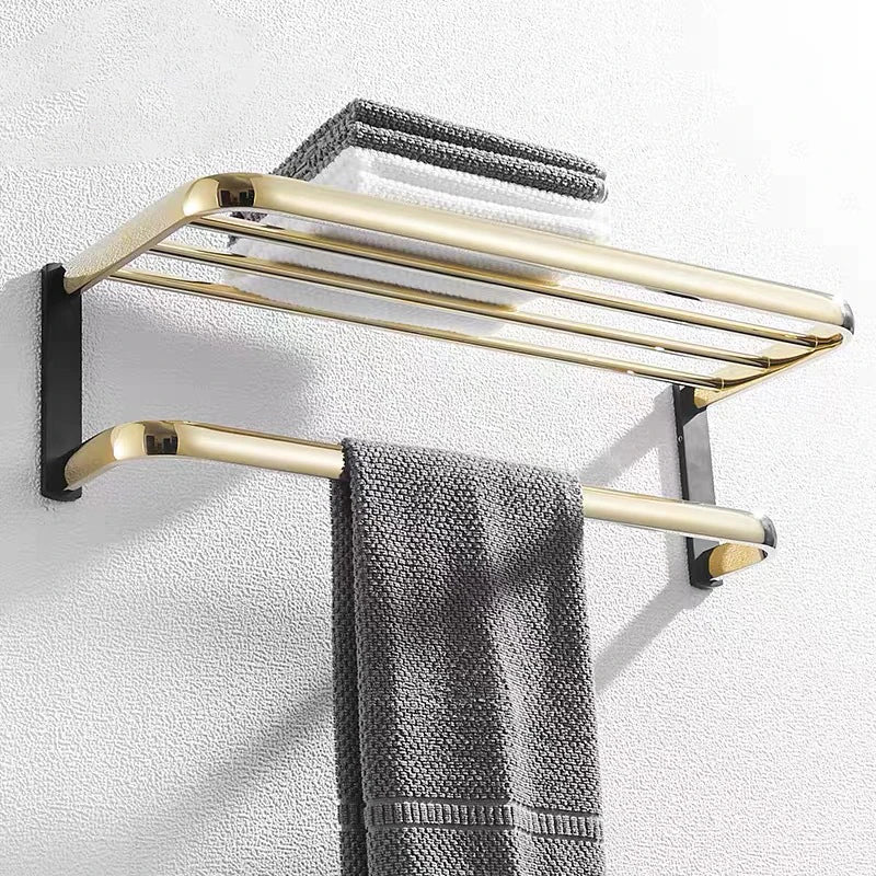 HONGDEC Modern Bath Hardware Kit High Quality Stainless Steel Eight-Piece Eco-Friendly Wall Mounted Bathroom Accessories Set
