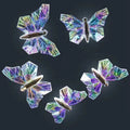 2023 Latest LED 5 Heads Ice Crack butterfly Lamp String for Hanging Decoration Ceiling Decorative