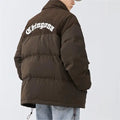 For Men's Vintage ODM Finished Autumn Hooded Puffer Bubble Quilted Padded Worsted Jacket