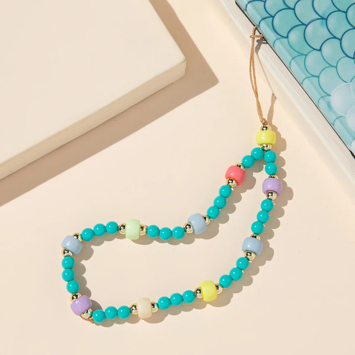 Mobile Phone Lanyard Wrist Strap Handmade Girly Style Fixed Beads