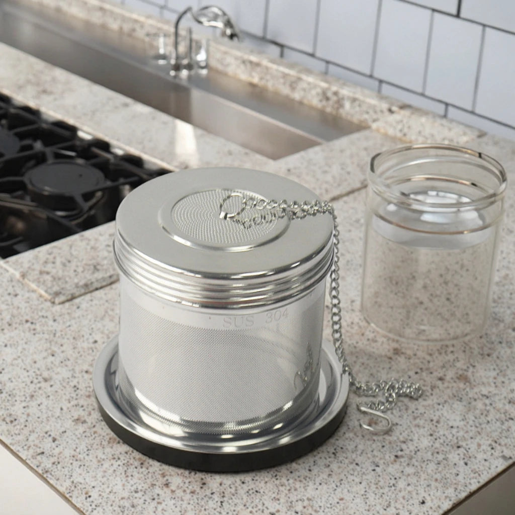 Modern Customizable Logo 304 Stainless Steel Tea Infuser Tea Filter and Strainer for Loose Tea