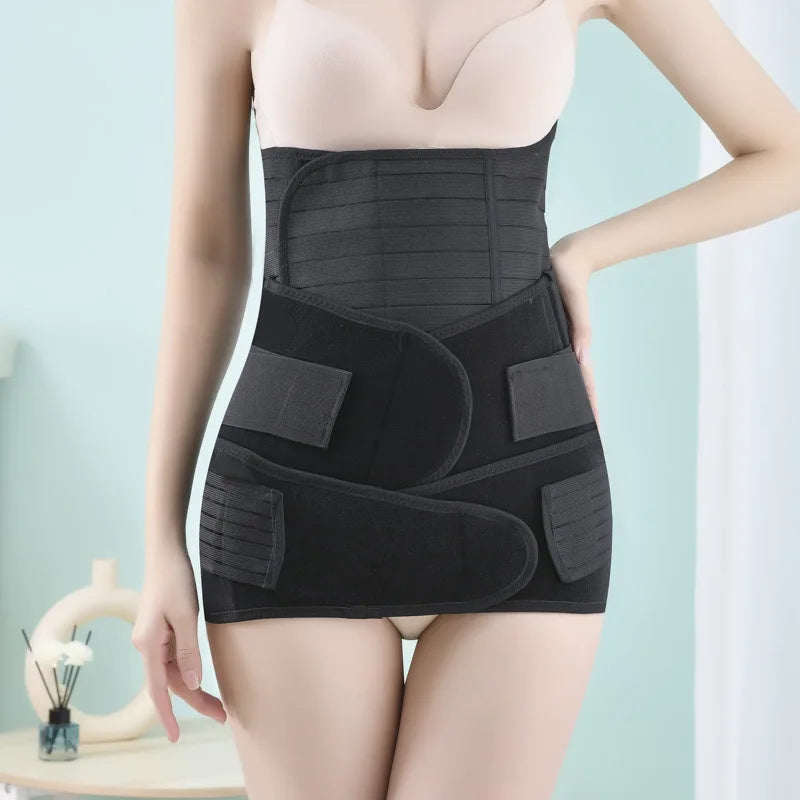 Maternity Belly Wrap Waist Tummy Women's Underwear 3 in 1 Bodysuit Waist Belt