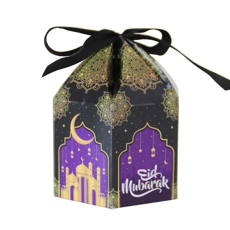 2024 EID Ramadan Candy Gift Paper Bags for Children Fast Delivery Fashion Style with Matt Lamination Folder Type