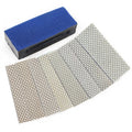 1Set/9PCS 8*Diamond Square Hand Polishing Pads / Sanding Disc / Polishing Disc / Sanding Block /Abrasive Tools+1pc Holder Backer