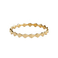 Minimalist S925 Sterling Silver 18k Gold Plated Wave square Geometric Close Rings Jewelry