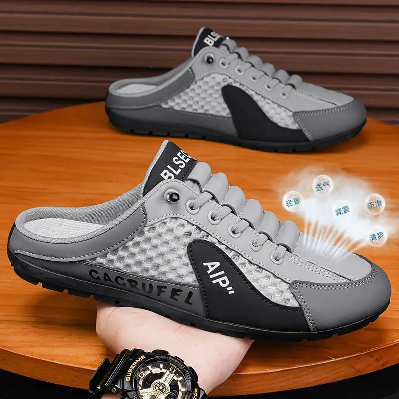 New Summer Men Fashion Breathable Woven Mesh Shoes Sports Small White Shoes Leisure Running Shoes