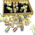 Gift Wholesale Energy Healing Crystal Chips Mini Glass Bottle Rose Quartz for Decoration