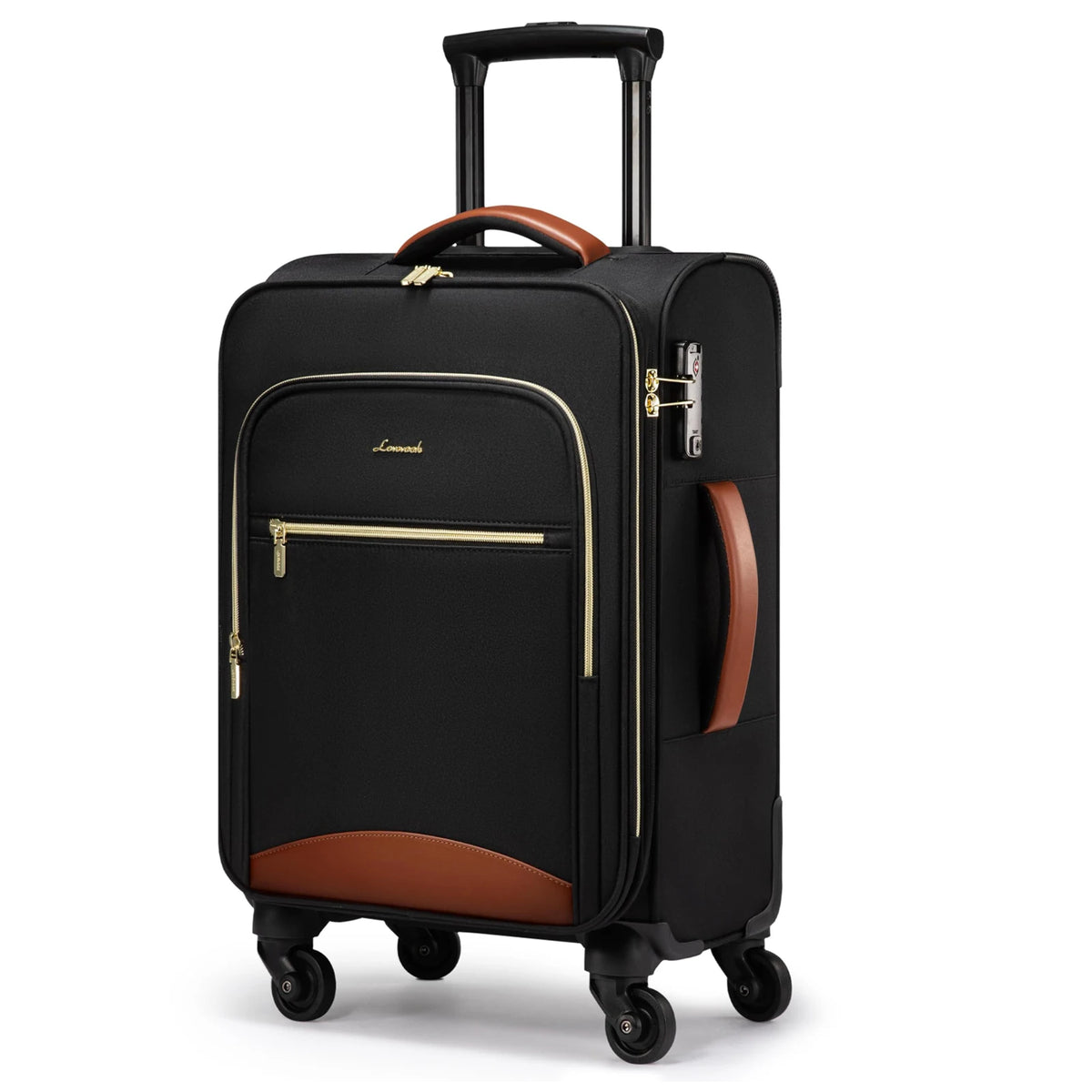 LOVEVOOK OEM 20 Inch Large Carry-On Luggage Suit Case Airline Approved TSA Lock Lightweight Water-Resistant Softside Suitcases MegaBDM