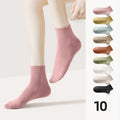 Wholesale Black White Plain Short Women's Socks Comfortable Pima Cotton Ankle Socks for Women