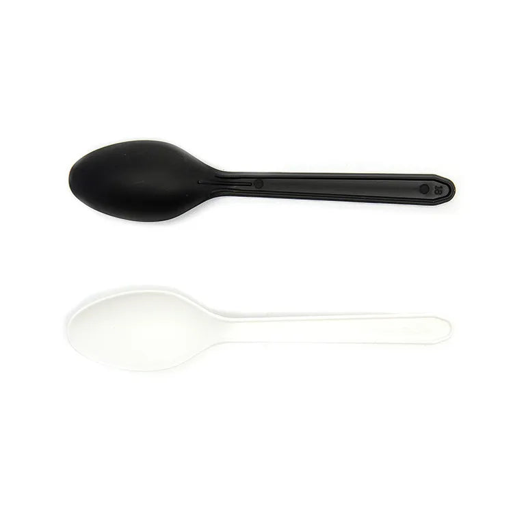Wholesale Eco-friendly Disposable Reusable PLA Spoon Small Spoon Cutlery Set Individual Wrapper 5-Piece for Party