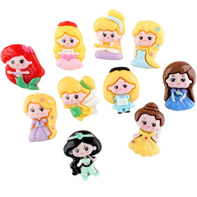 Wholesale Price Cute Cartoon Flatback Small Princess Resin Pieces for Kids Hair Bows