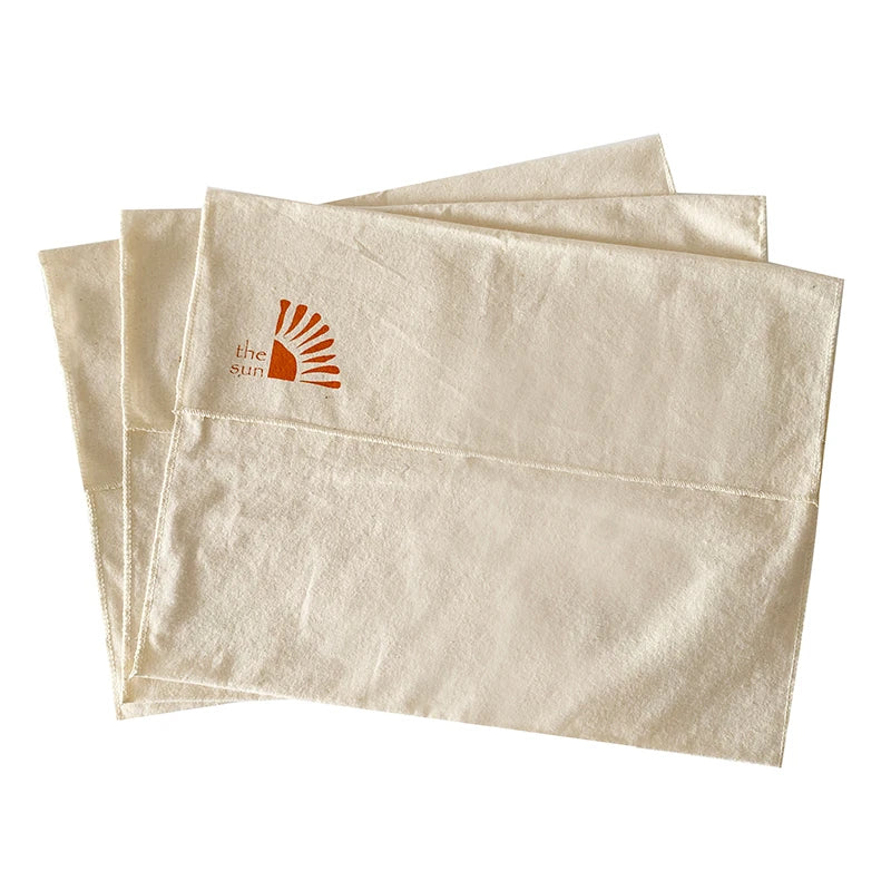 Customized Logo Printing Large Cotton Cookware Envelope Bags Flap Dust Pouches for Handbags