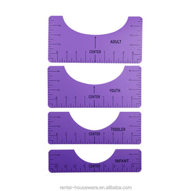 Spot T-shirt Guiding Ruler Round Neck Calibration Alignment Ruler Clothing Design Board Ruler